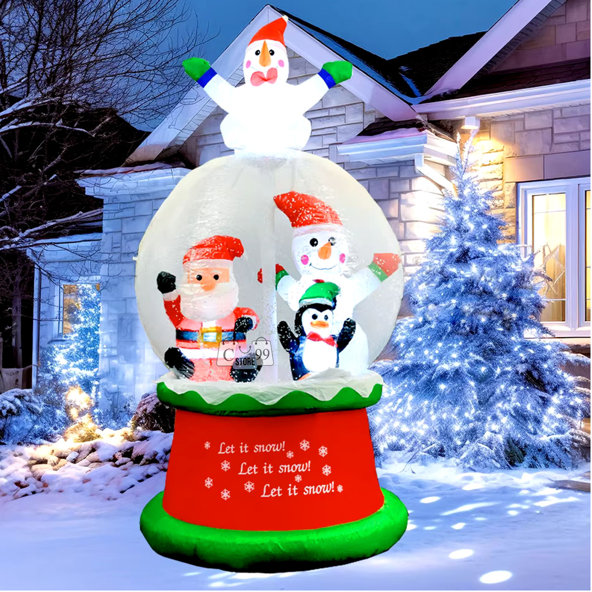 Miniatura 3 de Muñeco De Navidad Inflable Papá Noel